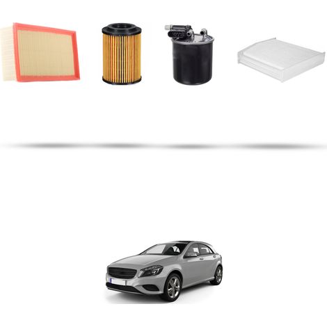 Kit tagliando 4 filtri compatibile con Mercedes Classe A (W176) A200 CDI 2.2 100kw dal 2014 (1/5)