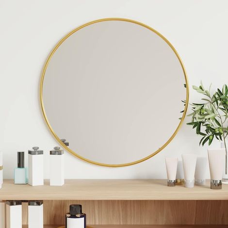 vidaXL Espejo de pared redondo dorado Ø 40 cm (1/5)