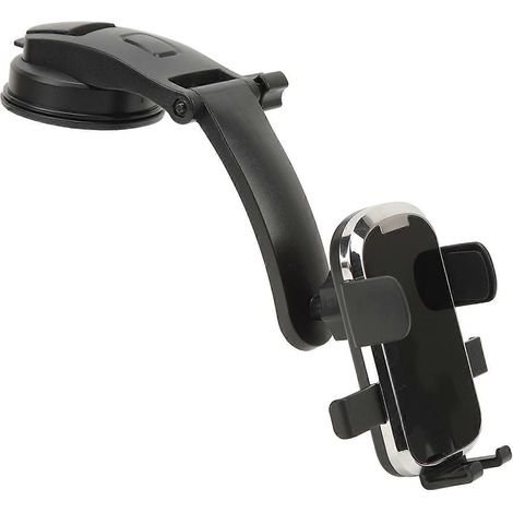 Support de téléphone à ventouse avec fonction mains libres, rotation à 360°, support de navigation pour tableau de bord ou pare-brise de voiture (1/5)