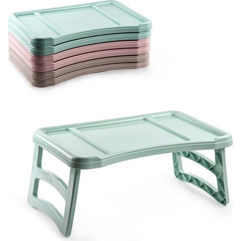 TRADE SHOP - Vassoio Tavolo Tavolino Da Letto Pieghevole Divano In Plastica Colorata 119211a -