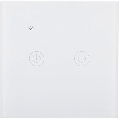 Universeller ABS-Touch-Smart-Schalter für einadrige/nulladrige Anwendungen, 220–240 V Wechselstrom, 2-Wege, Zigbee-kompatibel (1/5)