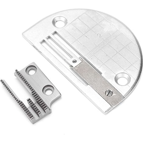 Plaque à aiguille pour machine à coudre, dents anti-plis, accessoire pied presseur. (1/5)