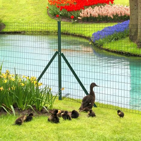 Grillage rouleau 20m hauteur 120cm - Maille 75x100mm - Fil Ø2,1mm PVC vert