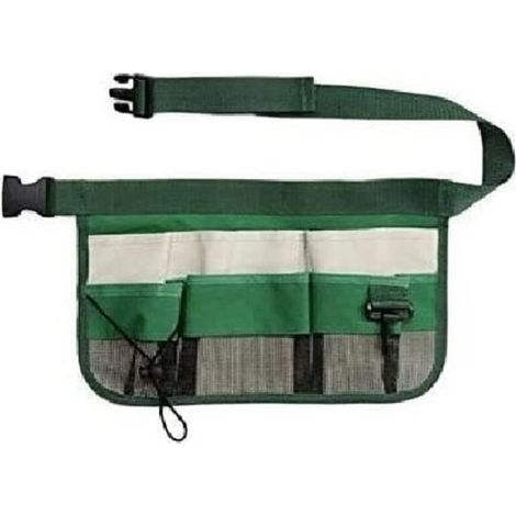 Gardening Tools Oxford Cloth Belt Bags, Tool Pouch/Bags with Multiple Pockets, for Roofers (34 x 23cm, Green) (1/4)