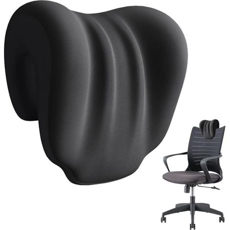 Appui-tête fauteuil – Coussin cervical ergonomique en mousse à mémoire de forme (modèle AA), pour chaise de bureau (1/5)