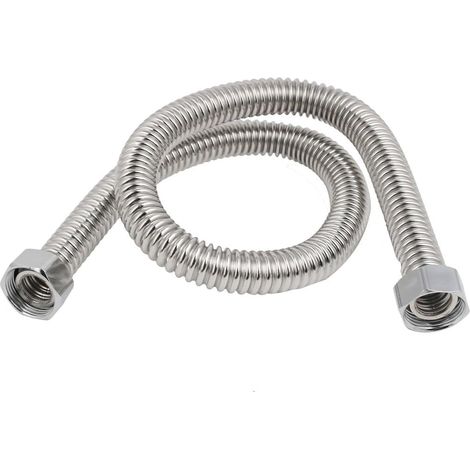 sourcing map Chauffe-eau G3/4" 80cm Flexible de douche antidéflagrant en acier inoxydable 304