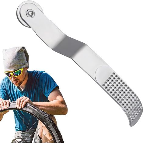 Herramientas para reparación de neumáticos, kit de reparación de fugas de neumáticos de bicicleta, amoladora de neumáticos compacta para carretera y ruedas de remolques camper. (1/5)