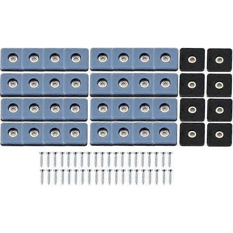 Lot de 40 pièces meuble glisseurs PTFE facile Moving patins avec Screw sol protecteur pour Tiled parquet sols 30mm (1/5)