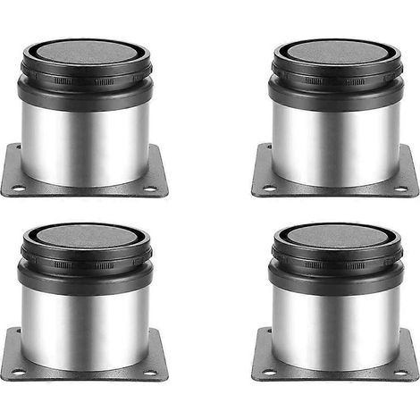Quatre pieds de meubles réglables, 50x80 mm, adaptés aux pieds de table, armoires, cuisines, bureaux, comptoirs et autres meubles. (1/5)