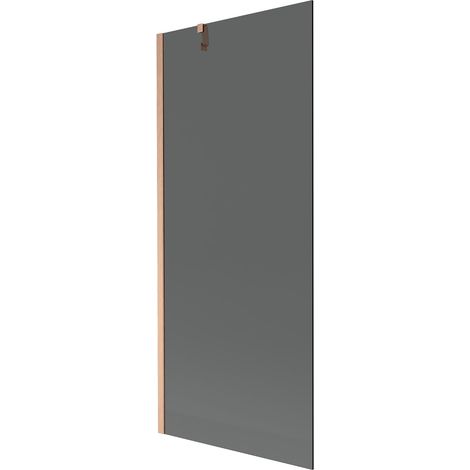 Mexen Next mampara de ducha abatible de 1 hoja 80 x 150 cm, grafito, cobre cepillado - 895-080-000-00-40-65 (1/5)