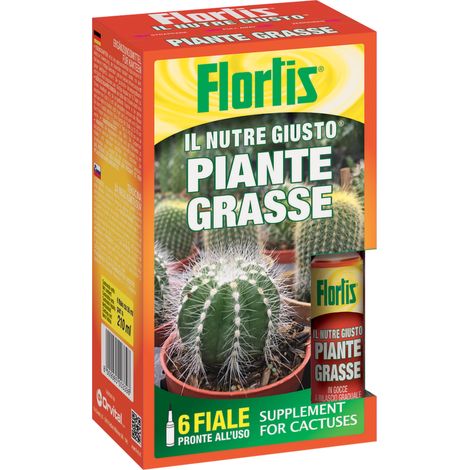 IL NUTRE GIUSTO CONCIME PER PIANTE GRASSE 6 FLACONI DA 35ML FLORTIS (1/2)