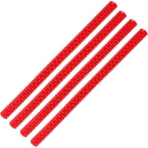 royaluxe-Lot de 4 protections de grille de four en silicone résistantes à la chaleur, protègent contre les brûlures et les cicatrices, protège-bords de grille de four en silicone
