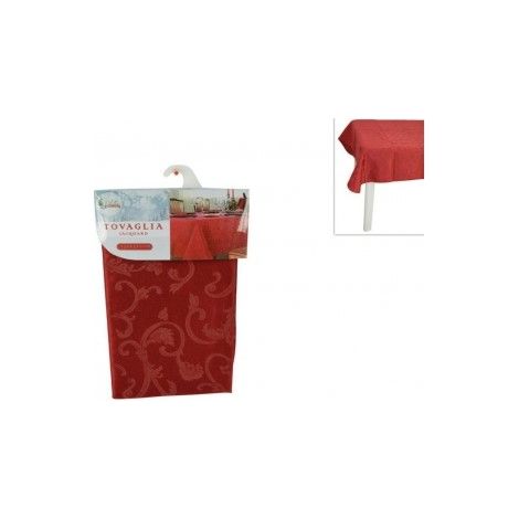 TOVAGLIA NATALIZIA ROSSA JACQUARD 150X180CM