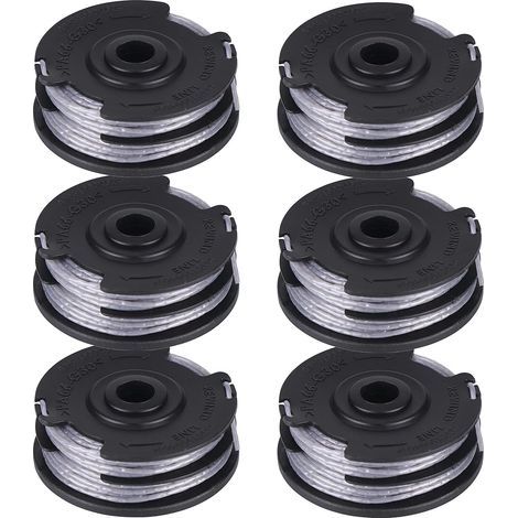 - Carrete de corte - Hilo de nailon - Sistema de alimentación automática - Para desbrozadoras Bosch Art 24 27 30 - Negro - 6 m (1/5)