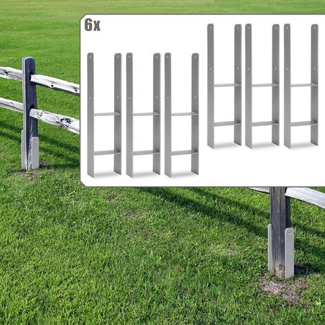Randaco Pfostenanker für den Außenbereich – extra robust, witterungsbeständig und ideal für Holzpfosten im Garten - 111mm 6x