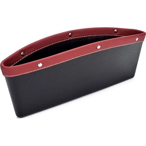 (Rouge) Organisateur de rangement pour espace entre le siège et la console centrale de voiture, accessoire universel pour l'intérieur de la voiture (femme) (1/5)