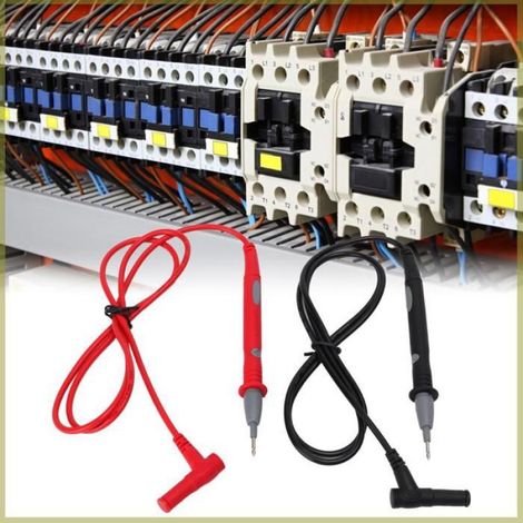 2 Set Digital Multimètre Test Leads 20A 1000V ALLIAG SAPPE ALLIAGE AVEC LE FIRE PVC RENFORCÉ POUR TEST TEST COMPONNANTS IC (1/4)