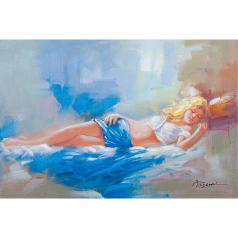 Hand -painted made sognatrice oil painting on canvas