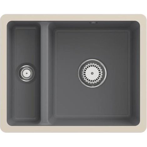 Évier encastré VB Subway 60 XU 545x440mm avec bonde IB droite, en céramique Stone cplus