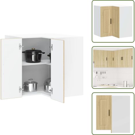 Armario cocina pared - vidaXL Mueble cocina esquina pared Porto roble sonoma - Muebles de cocina