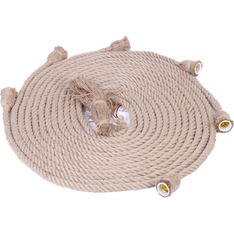 Suspension vintage E27 85-265V 6 têtes en chanvre 3m, luminaire rétro plafond à filaments