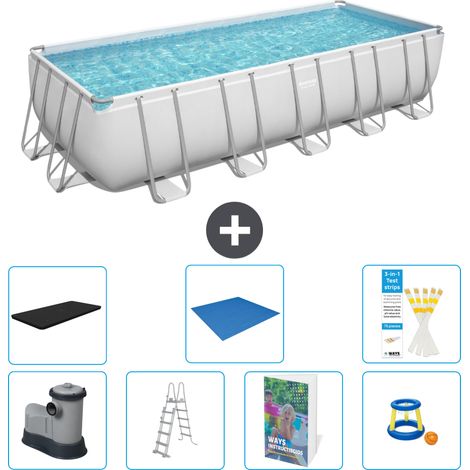 Bestway Power Steel Rechteckig - 640x274x132 cm - 8-teilig  S568