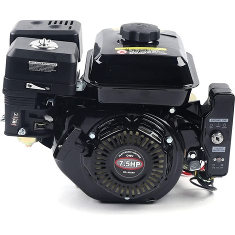 Gojoy – Moteur thermique 212cc 7,5HP – Démarrage électrique – Refroidissement par air – Pour nettoyeurs haute pression et fendeuses de bûches