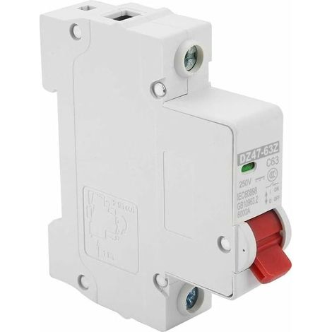 Bardusch-Disjoncteur d'air, DZ47 63Z 1P 63A DC disjoncteur Miniature Protection Contre Les fuites Interrupteur d'air disjoncteur de Fuite disjoncteur d'air (1/5)
