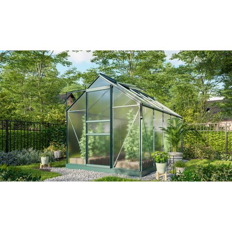 Vitavia Gewächshaus "Marley" inkl. Ready2Grow Zubehör-Set, smaragd grün, 6,2 m², 6 mm HKP (1/3)