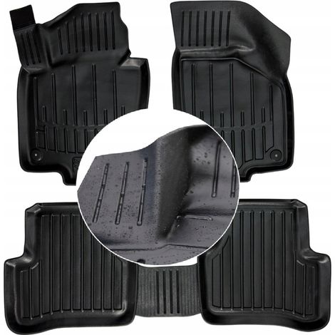 Tapis de sol et essuie-glaces en caoutchouc pour VW Passat B7 (2010-2014) - Canaux UD (1/5)