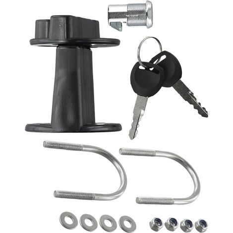 Pince de verrouillage pour réservoir de carburant et d'huile, fixation de verrouillage de fixation de réservoir de carburant, jerrican d'essence, support de clé pour réservoir de carburant (1/5)