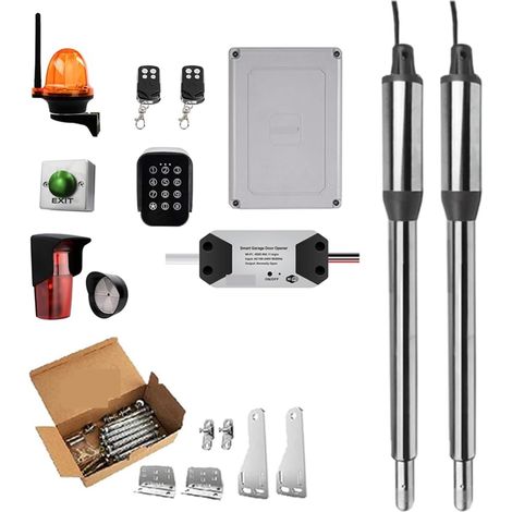 Kit d'ouvre-portes automatiques Ouvre-porte automatique WIFI maison ferme Cottage porte battante for 16ft longueur ou 600lb ouvre-porte plus proche actionneur linéaire pour accessoires de portail coul (1/5)