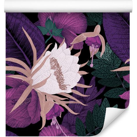 Papel pintado con estampado floral para salón y dormitorio, 50x1000 cm. (1/5)
