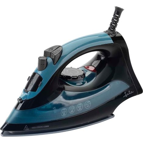 Plancha de vapor JATA JEPL1120 de 2200 W con suela cerámica, chorro de vapor de 60 g/min, vaporización vertical, sistema antical (1/5)