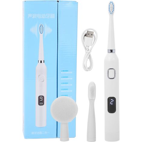 Brosse à Dents Électrique Rechargeable pour Adultes - Blanchiment Dentaire, Nettoyage Profond et Étanche (1/5)