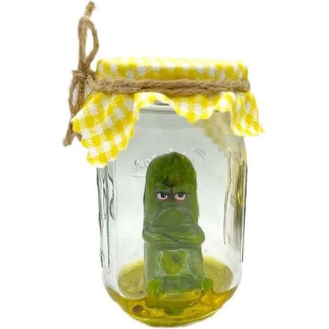 Sculpture En Verre Dans Un Bocal - Figurine Miniature Criant À L Intérieur - Décoration Bureau Maison - Cadeau Original - 1 Pièce (1/5)