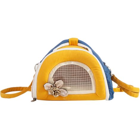 1 Sac Transport Petit Animal, Tissu Tissé Respirant Anti-Morsure, Poignée Ergonomique Sangle Réglable, Lapin Rongeur (1/5)