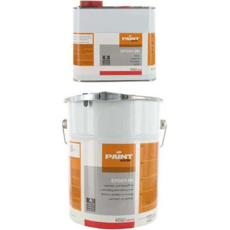 Résine époxy BK SOLOPLAST – 5kg – Fluide sans solvant pour fibre de verre et carbone – Durcissement rapide et bonne résistance chimique – Vosschemie