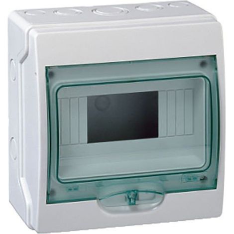 SCHNEIDER 13979  KAEDRA IP65 mini custodia da superficie 1x12 moduli porta trasparente 200x267x112