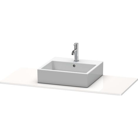 Console Duravit XSQUAREavec découpe 16x1200x550mm blanc brillant