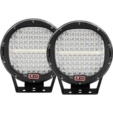Lampe de travail, haute luminosité, construction durable, 2X Noir 294W Spot (1/2)