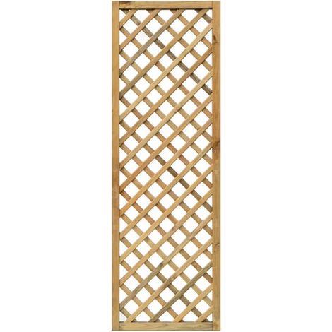 Grigliato Pannello 40x180 h cm Steccato in Legno da Terrazzo Giardino Rampicanti (1/5)