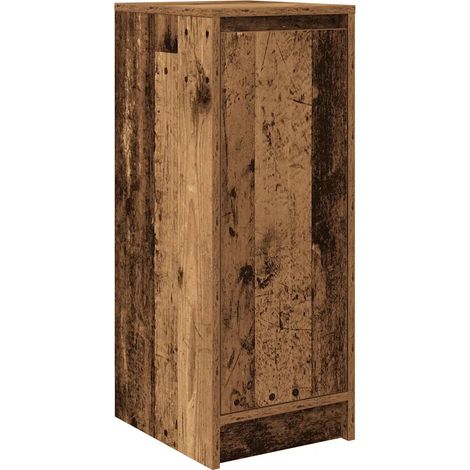 Zapatero vintage con gran capacidad de almacenamiento 29,5 x 34 x 76 cm de madera contrachapada madera vieja 020051767 (1/5)