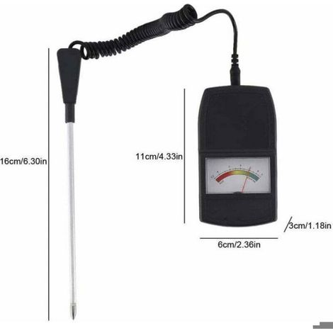 Testeur Ph Sol - Mesure Ph Et Fertilité Sol - Pour Jardin Plantes Fleurs Légumes Pelouse - Précision ±0,25 Ph - 11 X 6 X 3 Cm - 1 Pièce (1/5)
