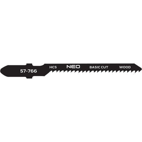 Hojas de sierra de calar neo 12tpi HCS 2 piezas vástago T
