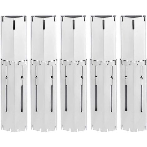 Couvercle de brûleur universel réglable 30-53,3 cm pour la plupart des barbecues à gaz, plaque chauffante en acier inoxydable (1/5)