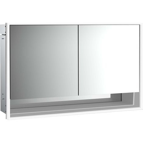 emco loft Lichtspiegelschrank mit Unterfach, 1300mm, 2 Türen, (1/5)