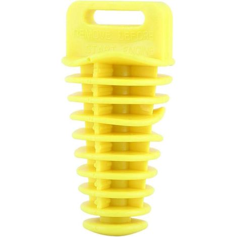 Bouchon de silencieux d'échappement, Moto Dirt Bike ATV Quad 2 Tuyau de silencieux 4 temps Échappement de silencieux Bung Wash Plug(Jaune) (1/3)