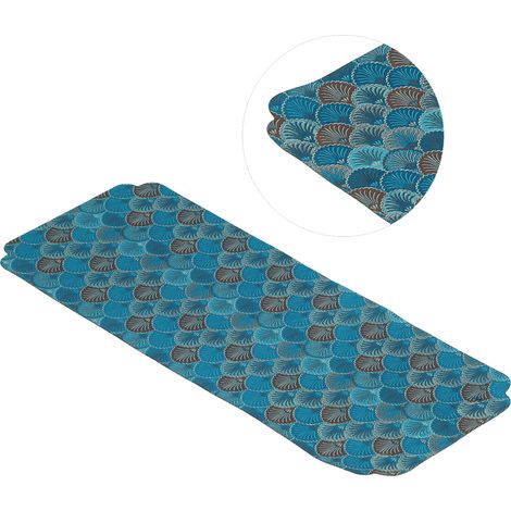 Platzsets im chinesischen Stil, gestrickte Stickerei, Teeservice-Platzsets für Zuhause, Teehaus, Lila-Blau (1/5)