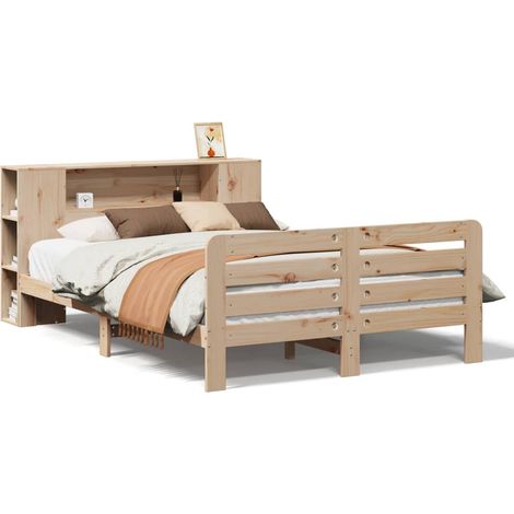 Maison Exclusive - Letto senza Materasso 135x190 cm in Legno Massello di Pino